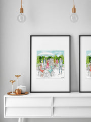 Garden Party - Illustration - Limited Edition Print - Tiffany La Belle