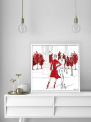 Giambattista Valli Paris - Illustration - Canvas Gallery Print - Unframed or Framed - Tiffany La Belle