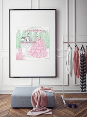 Giambattista Valli Cocktail Couture - Illustration - Limited Edition Print - Tiffany La Belle