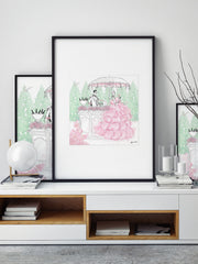 Giambattista Valli Cocktail Couture - Illustration - Limited Edition Print - Tiffany La Belle