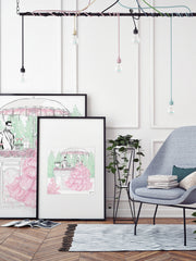 Giambattista Valli Cocktail Couture - Illustration - Limited Edition Print - Tiffany La Belle