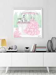 Giambattista Valli Cocktail Couture - Illustration - Canvas Gallery Print - Unframed or Framed - Tiffany La Belle