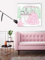 Giambattista Valli Cocktail Couture - Illustration - Canvas Gallery Print - Unframed or Framed - Tiffany La Belle