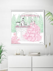 Giambattista Valli Cocktail Couture - Illustration - Canvas Gallery Print - Unframed or Framed - Tiffany La Belle