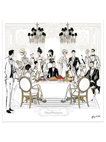 Happy Thanksgiving - Illustration - Limited Edition Print - Tiffany La Belle