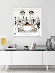 Happy Thanksgiving - Illustration - Canvas Gallery Print - Unframed or Framed - Tiffany La Belle