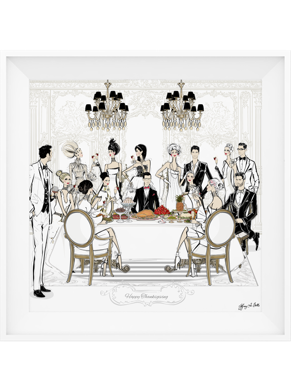 Happy Thanksgiving - Illustration - Limited Edition Print - Tiffany La Belle