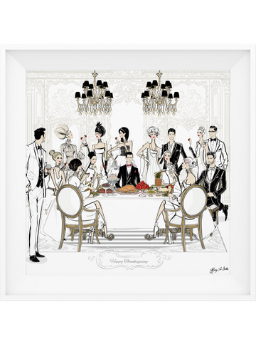 Happy Thanksgiving - Illustration - Limited Edition Print - Tiffany La Belle