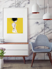 Quite Shy - Illustration - Limited Edition Print - Tiffany La Belle