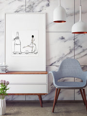 Cheers on Wheels - Illustration - Limited Edition Print - Tiffany La Belle