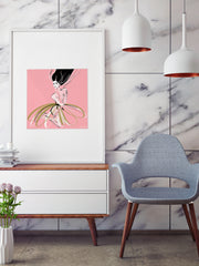Pink and Pearls - Illustration - Limited Edition Print - Tiffany La Belle