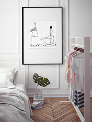 Cheers on Wheels - Illustration - Limited Edition Print - Tiffany La Belle