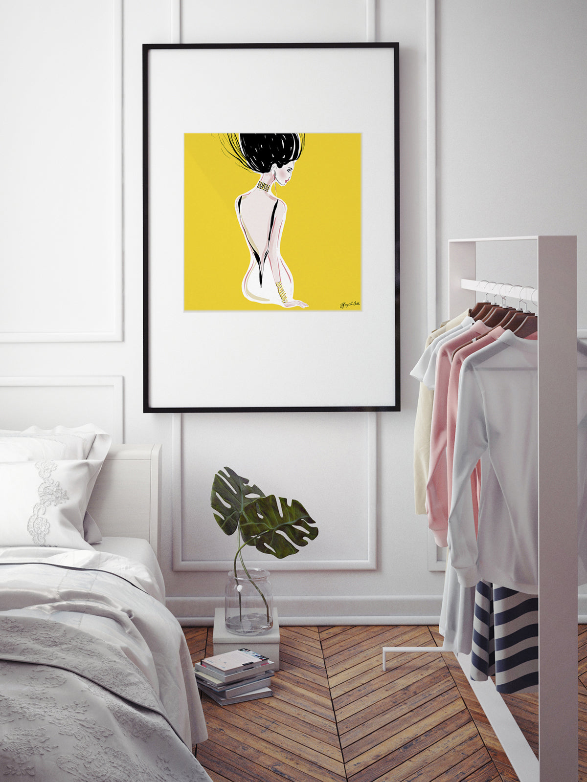Quite Shy - Illustration - Limited Edition Print - Tiffany La Belle