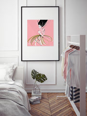 Pink and Pearls - Illustration - Limited Edition Print - Tiffany La Belle