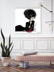 Martini Moments - Illustration - Canvas Gallery Print - Unframed or Framed - Tiffany La Belle
