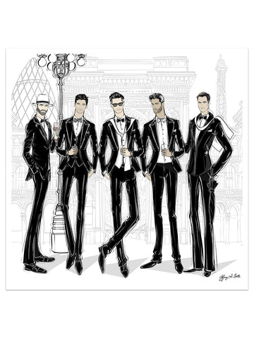 Mens Fashion Week - Illustration - Limited Edition Print - Tiffany La Belle
