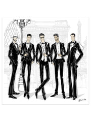 Mens Fashion Week - Illustration - Limited Edition Print - Tiffany La Belle