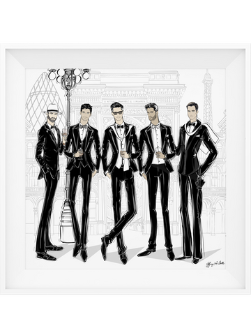 Mens Fashion Week - Illustration - Limited Edition Print - Tiffany La Belle
