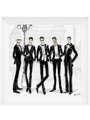Mens Fashion Week - Illustration - Limited Edition Print - Tiffany La Belle