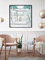 Beach Life Dubai - Illustration - Limited Edition Print - Tiffany La Belle