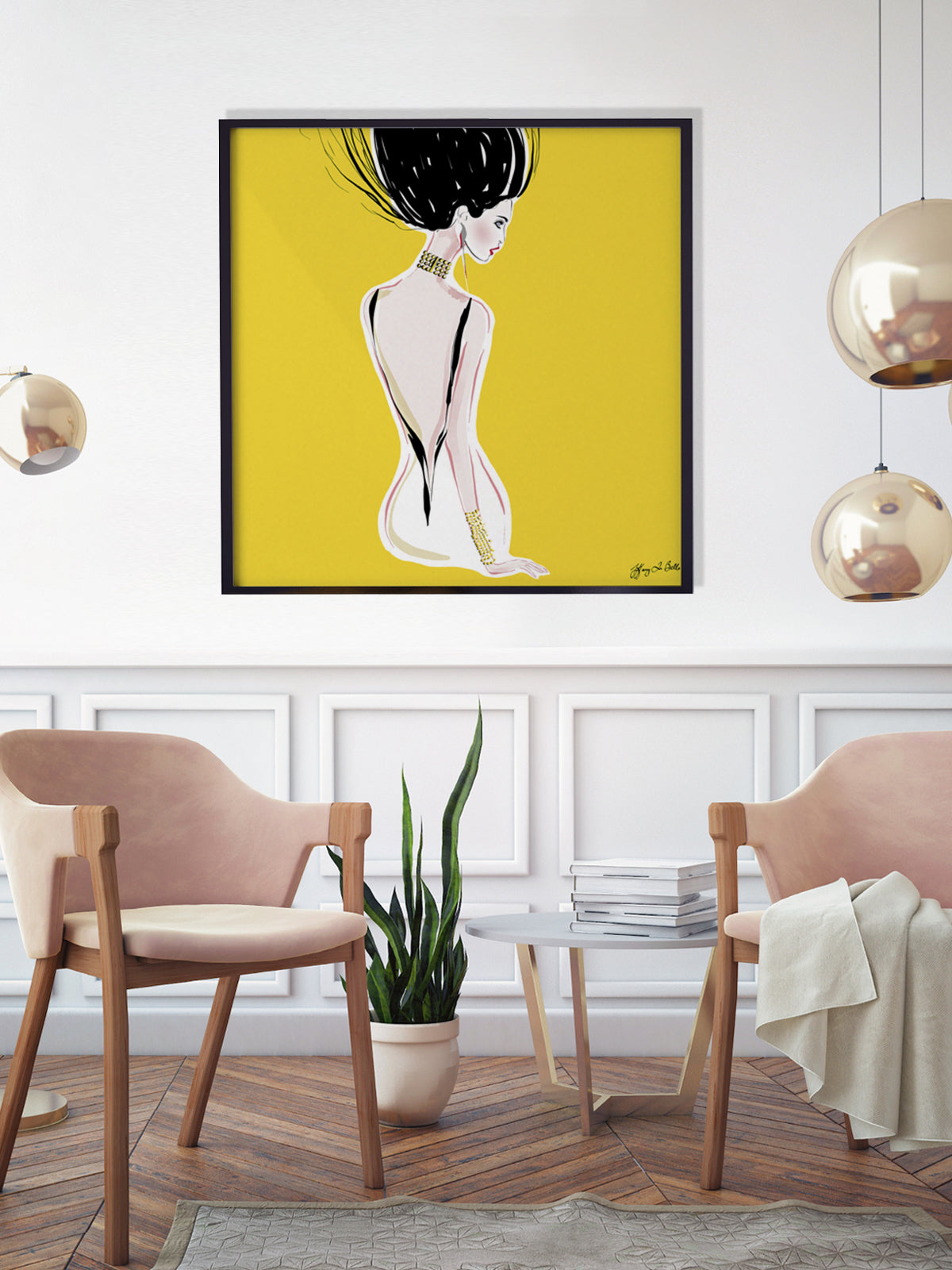 Quite Shy - Illustration - Limited Edition Print - Tiffany La Belle