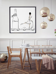 Cheers on Wheels - Illustration - Limited Edition Print - Tiffany La Belle