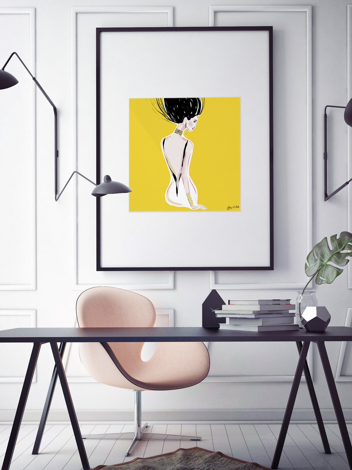 Quite Shy - Illustration - Limited Edition Print - Tiffany La Belle