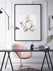 Dior Cocktails - Illustration - Limited Edition Print - Tiffany La Belle