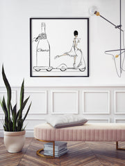 Cheers on Wheels - Illustration - Limited Edition Print - Tiffany La Belle