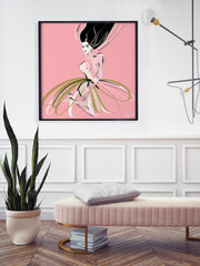 Pink and Pearls - Illustration - Limited Edition Print - Tiffany La Belle