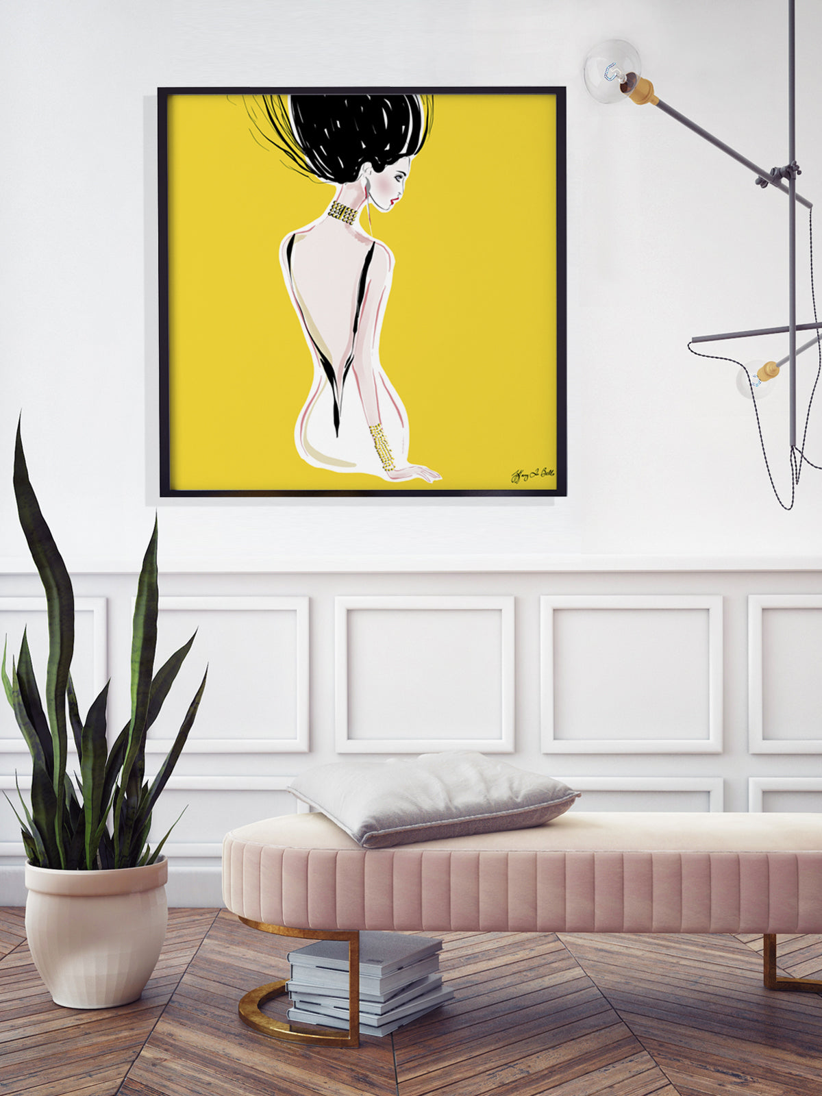 Quite Shy - Illustration - Limited Edition Print - Tiffany La Belle