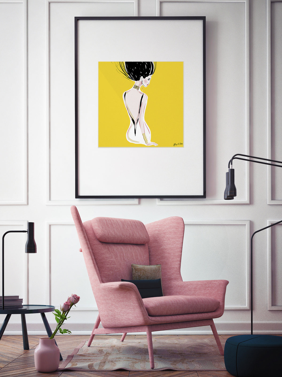 Quite Shy - Illustration - Limited Edition Print - Tiffany La Belle