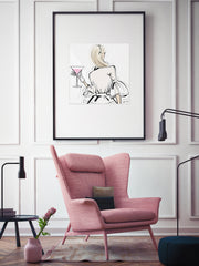 Dior Cocktails - Illustration - Limited Edition Print - Tiffany La Belle