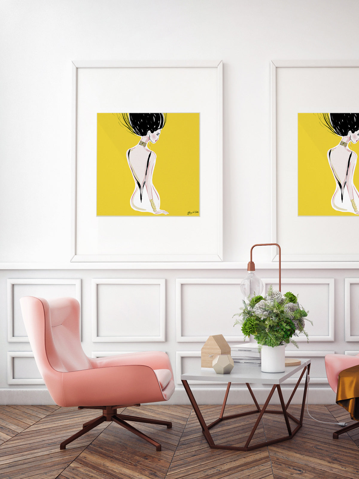 Quite Shy - Illustration - Limited Edition Print - Tiffany La Belle