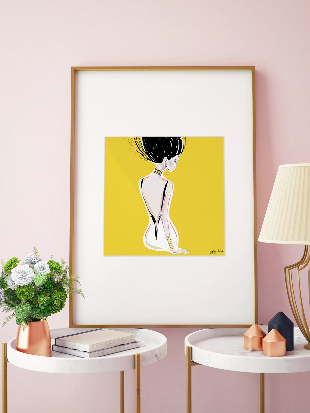 Quite Shy - Illustration - Limited Edition Print - Tiffany La Belle