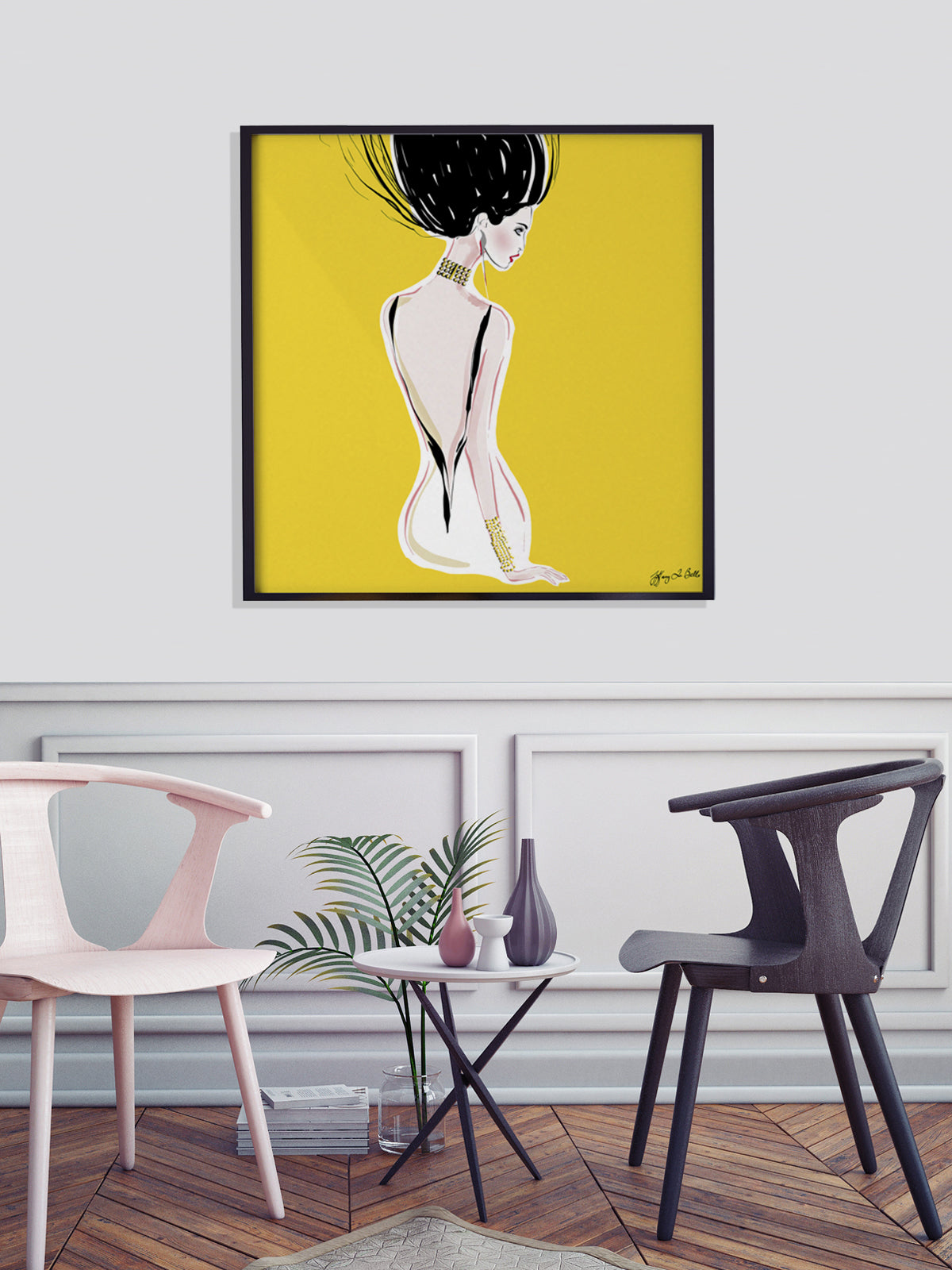 Quite Shy - Illustration - Limited Edition Print - Tiffany La Belle