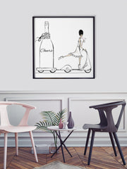 Cheers on Wheels - Illustration - Limited Edition Print - Tiffany La Belle