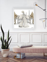 Paris Fashion Week Haute Couture - Illustration - Canvas Gallery Print - Unframed or Framed - Tiffany La Belle