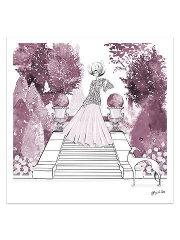 Parisienne Mulberry Garden - Illustration - Limited Edition Print - Tiffany La Belle