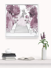 Parisienne Mulberry Garden - Illustration - Canvas Gallery Print - Unframed or Framed - Tiffany La Belle