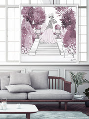 Parisienne Mulberry Garden - Illustration - Canvas Gallery Print - Unframed or Framed - Tiffany La Belle