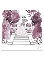 Parisienne Mulberry Garden - Illustration - Limited Edition Print - Tiffany La Belle