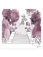 Parisienne Mulberry Garden - Illustration - Limited Edition Print - Tiffany La Belle