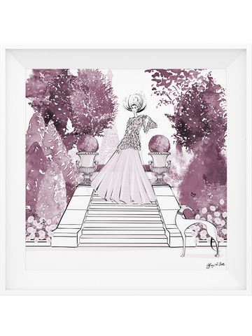 Parisienne Mulberry Garden - Illustration - Limited Edition Print - Tiffany La Belle