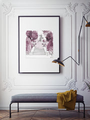 Parisienne Mulberry Garden - Illustration - Limited Edition Print - Tiffany La Belle