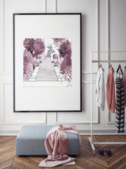 Parisienne Mulberry Garden - Illustration - Limited Edition Print - Tiffany La Belle