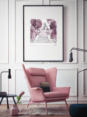 Parisienne Mulberry Garden - Illustration - Limited Edition Print - Tiffany La Belle