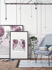 Parisienne Mulberry Garden - Illustration - Limited Edition Print - Tiffany La Belle
