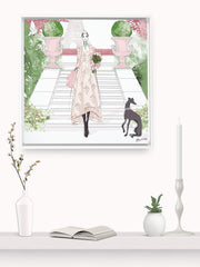 Parisienne Floral - Illustration - Canvas Gallery Print - Unframed or Framed - Tiffany La Belle