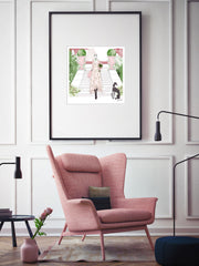 Parisienne Floral - Illustration - Limited Edition Print - Tiffany La Belle